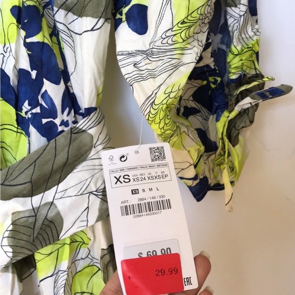 FLORAL BELTED DRESS - Picture 11 of 11